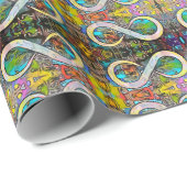 Infinity symbool | Autisme Bewustmaking Neurodiver Cadeaupapier (Rol Hoek)