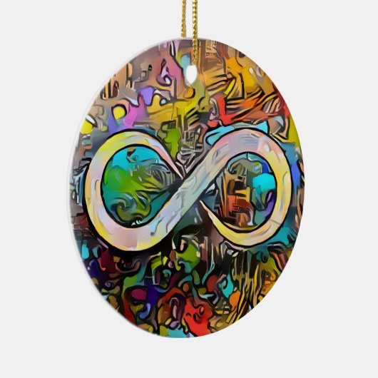 Infinity symbool | Autisme Bewustmaking Neurodiver Keramisch Ornament (Rechts)