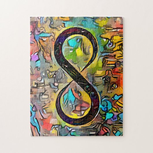 Infinity symbool | Autisme Bewustmaking Neurodiver Legpuzzel (Verticaal)