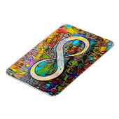 Infinity symbool | Autisme Bewustmaking Neurodiver Magneet (Linkerzijde)