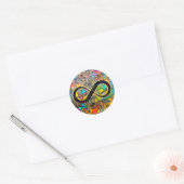 Infinity symbool | Autisme Bewustmaking Neurodiver Ronde Sticker (Envelop)