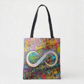 Infinity symbool | Autisme Bewustmaking Neurodiver Tote Bag (Voorkant)