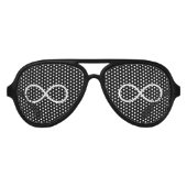 Infinity symbool aviator zonnebril (Voorkant)
