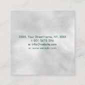 Infinity-symbool - boomtak vierkante visitekaartje (Achterkant)