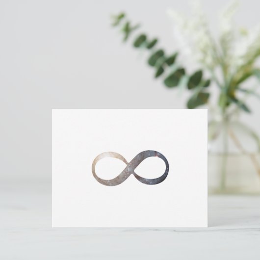 Infinity symbool briefkaart (Staand voorkant)