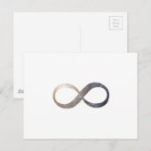 Infinity symbool briefkaart (Voorkant / Achterkant)