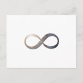 Infinity symbool briefkaart (Voorkant)