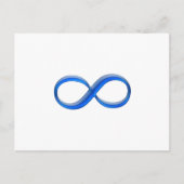 Infinity symbool briefkaart (Voorkant)