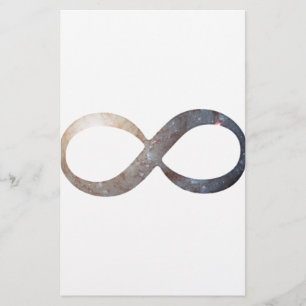 Infinity symbool briefpapier