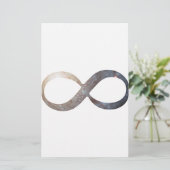 Infinity symbool briefpapier (Staand voorkant)