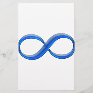 Infinity symbool briefpapier