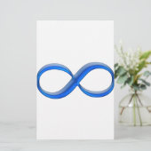Infinity symbool briefpapier (Staand voorkant)
