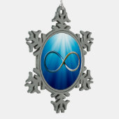 Infinity symbool | Cool Gifts Tin Sneeuwvlok Ornament (Links)
