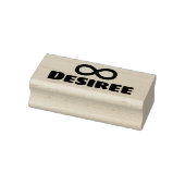 Infinity Symbool Cute Simple Personal Name Rubberstempel (Stempel)