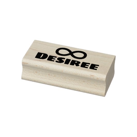 Infinity Symbool Cute Simple Personal Name Rubberstempel (Stempel)