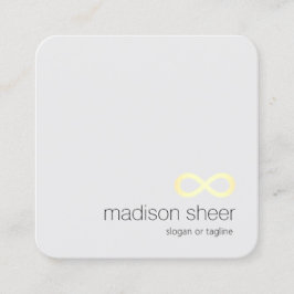 Infinity Symbool Energy Healer Teacher Vierkante Visitekaartje