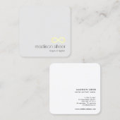 Infinity Symbool Energy Healer Teacher Vierkante Visitekaartje (Voorkant / Achterkant)