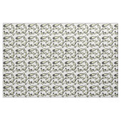 Infinity symbool - geel, zwart, gebroken wit stof (Fat Quarter)