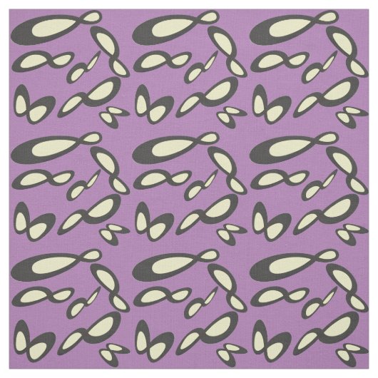 Infinity Symbool - Geel, Zwart, Lavendel Stof (Swatch)