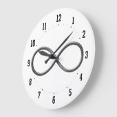 Infinity symbool grote klok (Hoek)