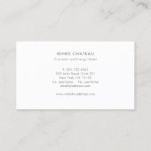 Infinity Symbool Healing Arts Visitekaartje (Achterkant)