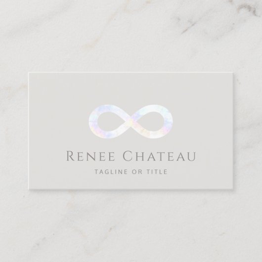 Infinity Symbool Healing Arts Visitekaartje (Voorkant)