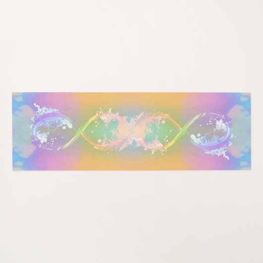 Infinity symbool, holografische regenboog, speciaa yogamat (Achterkant (horizontaal))
