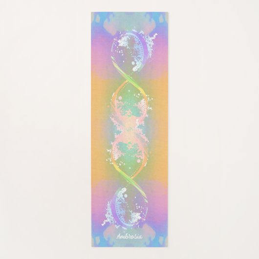 Infinity symbool, holografische regenboog, speciaa yogamat (Voorkant)