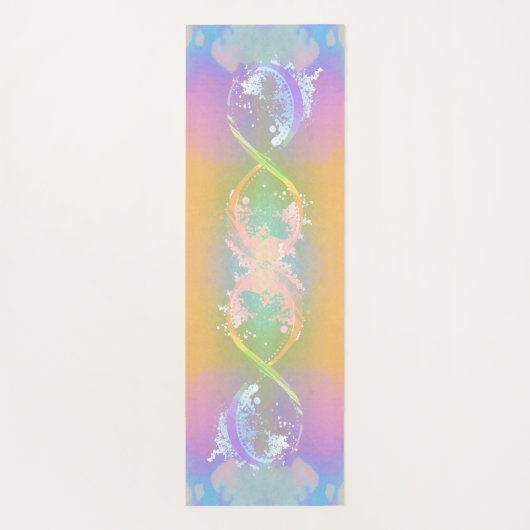 Infinity symbool, holografische regenboog, speciaa yogamat (Achterkant)