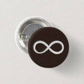 Infinity symbool | Knop Wiskunde Ronde Button 3,2 Cm (Voorkant /achterkant)