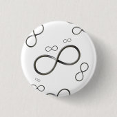 Infinity symbool | Knop Wiskunde Ronde Button 3,2 Cm (Voorkant)