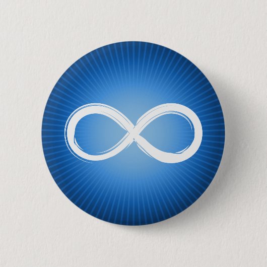 Infinity symbool | Knop Wiskunde Ronde Button 5,7 Cm (Voorkant)