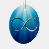Infinity symbool | Koel wiskundige cadeautjes Keramisch Ornament (Rechts)