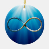 Infinity symbool | Koel wiskundige cadeautjes Keramisch Ornament (Voorkant)