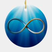 Infinity symbool | Koel wiskundige cadeautjes Keramisch Ornament (Achterkant)