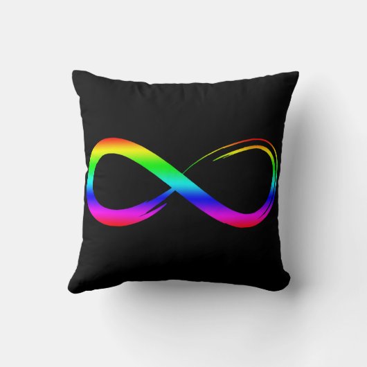 Infinity symbool LGBT Gay Pride Rainbow Eternity Kussen (Achterkant)