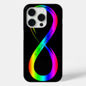 Infinity Symbool LHBT Gay Pride Rainbow Black Case-Mate iPhone Case (Achterkant)