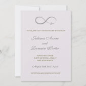 Infinity Symbool Lila Lavendel Minimalistische bru Kaart (Voorkant)