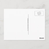 Infinity symbool met rode liefdesharten modern briefkaart (Achterkant)