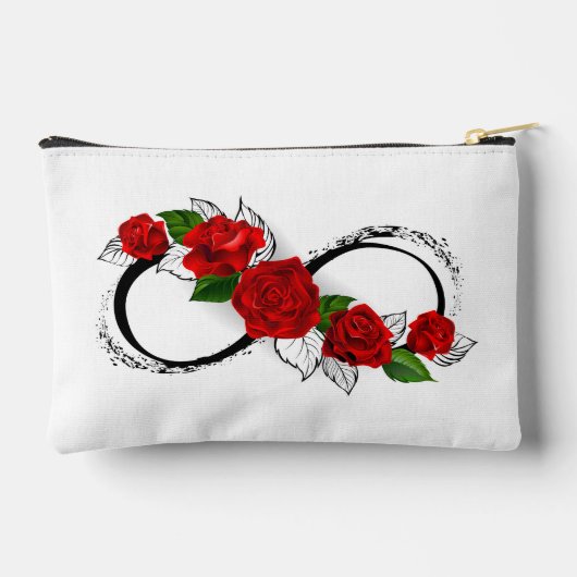 Infinity Symbool met Rode Rozen Etui (Achterkant)