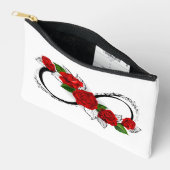 Infinity Symbool met Rode Rozen Etui (Open)