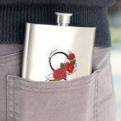 Infinity Symbool met Rode Rozen Flacon (Voorbeeld)