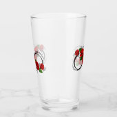 Infinity Symbool met Rode Rozen Glas (Rechts)