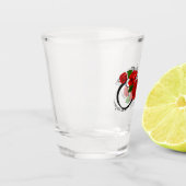 Infinity Symbool met Rode Rozen Shot Glas (Links)