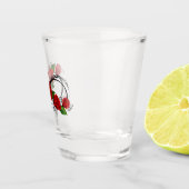 Infinity Symbool met Rode Rozen Shot Glas (Rechts)