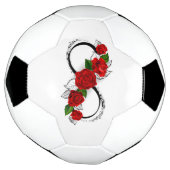 Infinity Symbool met Rode Rozen Voetbal (Gedraaid)