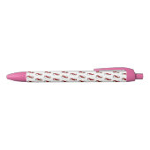 Infinity Symbool met Rode Rozen Zwarte Inkt Pen (Bovenkant)