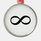Infinity symbool metalen ornament (Voorkant)