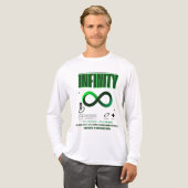 Infinity Symbool Motivatie Mindset T-shirt (Voorkant)