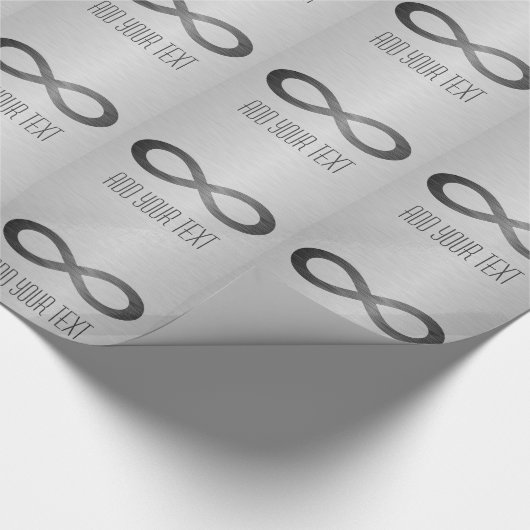 Infinity symbool op Faux-metaal textuur door STayl Cadeaupapier (Hoek)